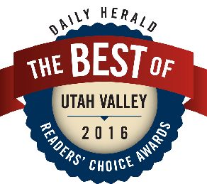 Red and blue logo Best of Utah Valley 2016